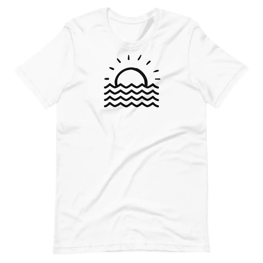 Men’s Minimalist Fun in the Sun T-shirt - Black Graphic