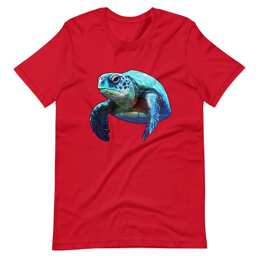 Men’s Sea Turtle Short-Sleeve Unisex T-Shirt - Red / S