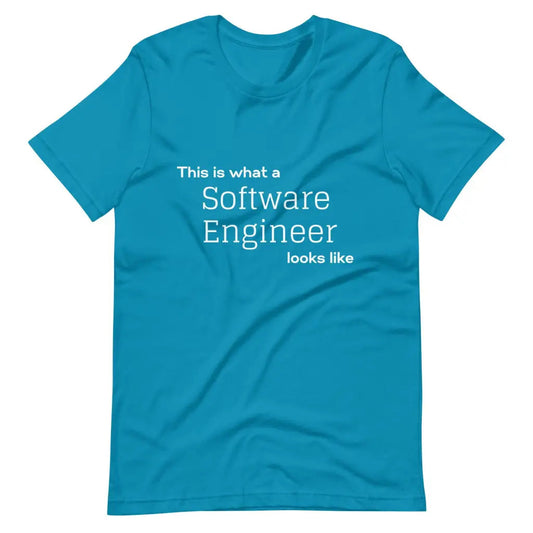 Men’s Software Engineer t-shirt - Aqua / S - T-Shirt