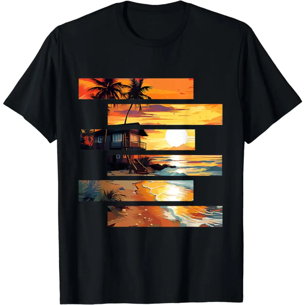 Men’s Tropical Sunset: A Digital Escape into Tranquil