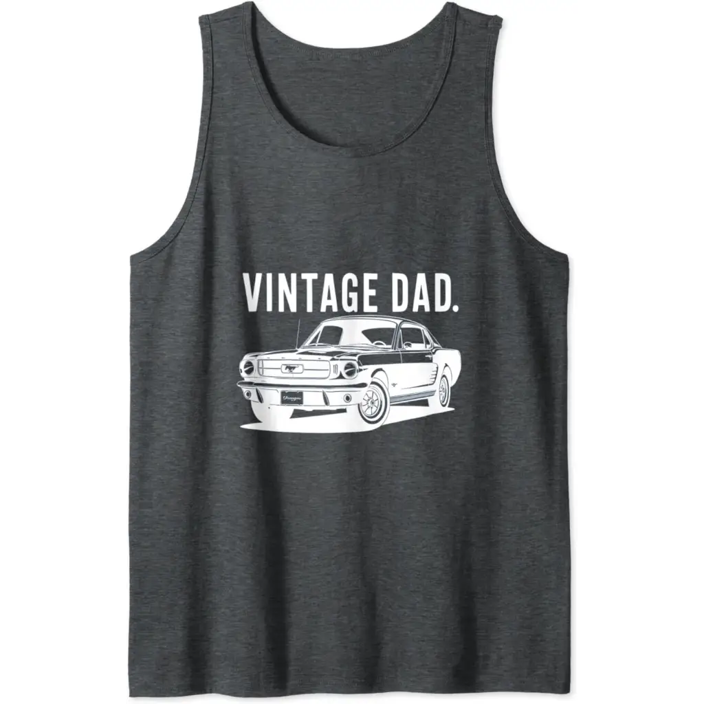 Mens Vintage Dad: Classic Car Father’s Day Tank Top