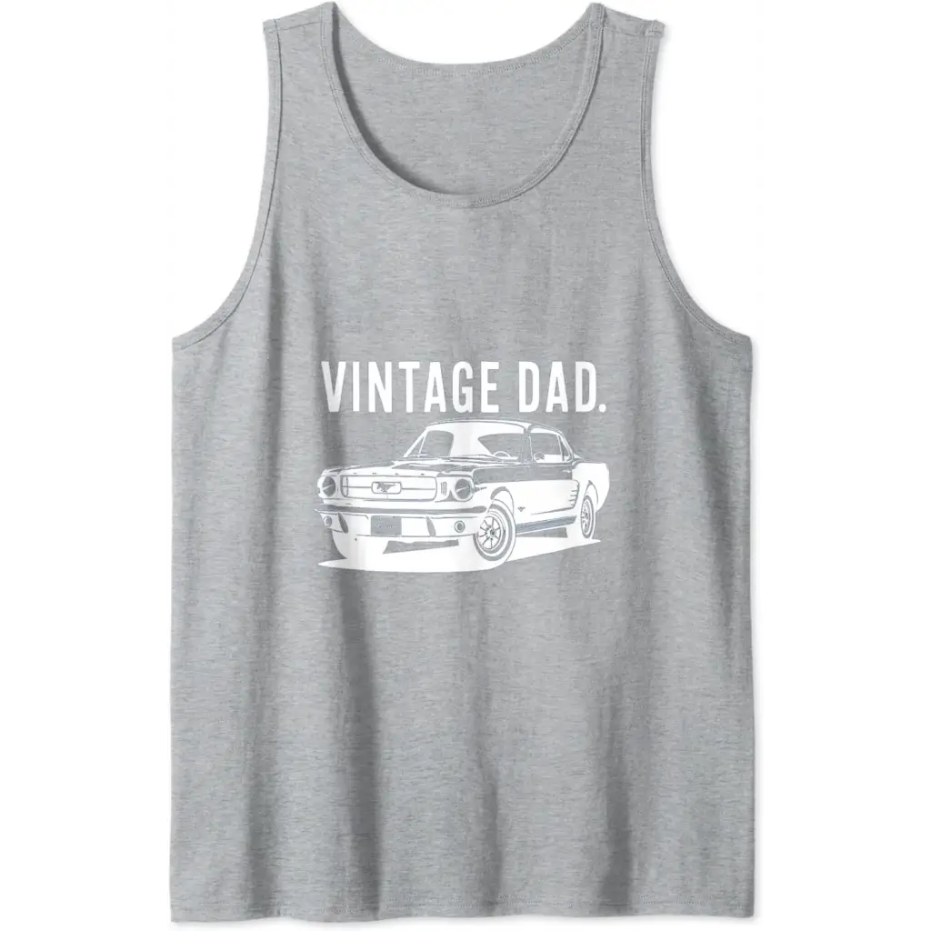 Mens Vintage Dad: Classic Car Father’s Day Tank Top