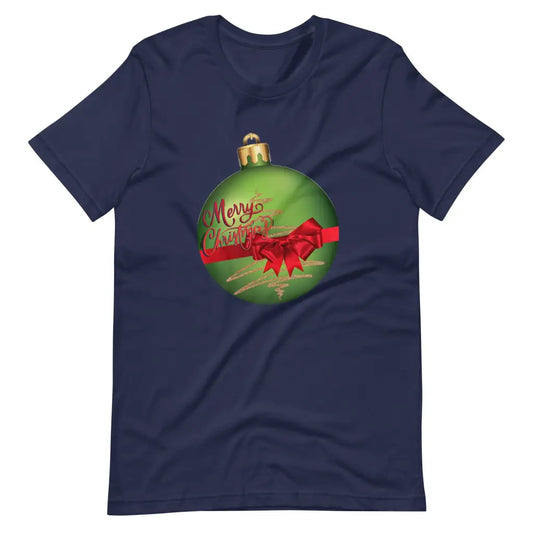 Merry Christmas Bulb t-shirt - Navy / S - T-Shirt