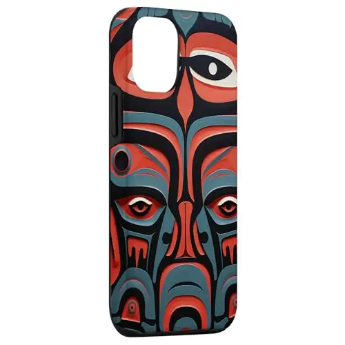Mesmerizing Native American Face Art: Bold and Vibrant Case