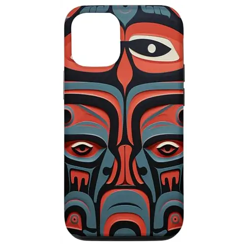Mesmerizing Native American Face Art: Bold and Vibrant Case
