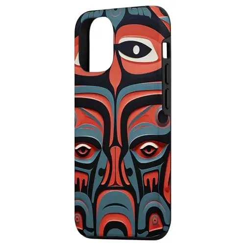 Mesmerizing Native American Face Art: Bold and Vibrant Case