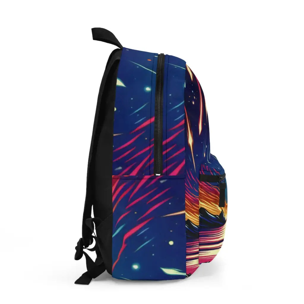 Meteor Shower Over Tranquil Waters Backpack One size Bags