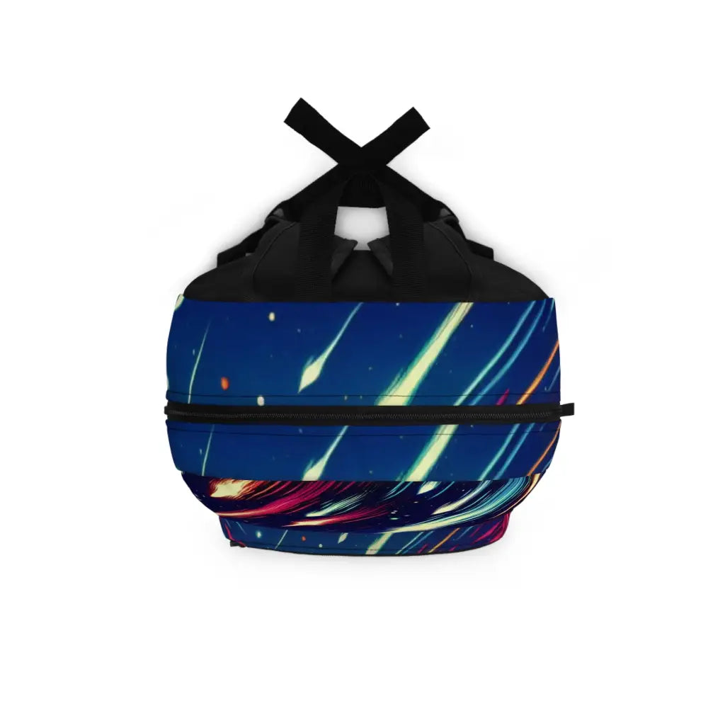 Meteor Shower Over Tranquil Waters Backpack One size Bags