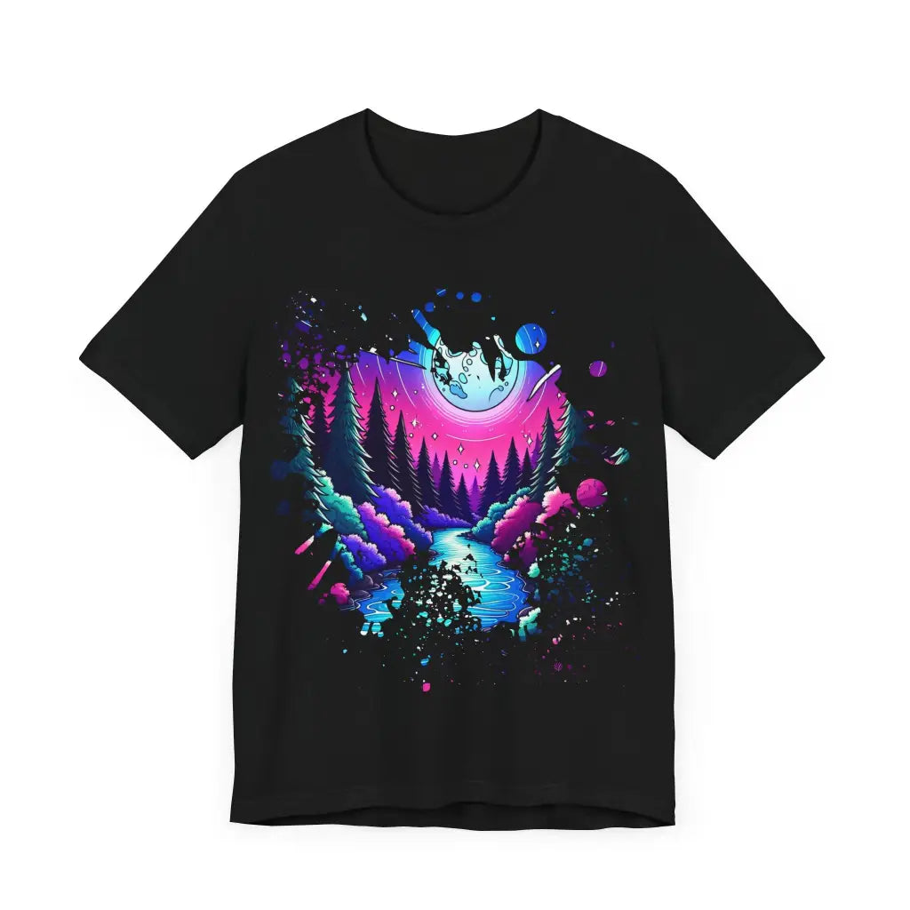 Midnight Magenta Glen - Jersey Short Sleeve Tee - T-Shirt