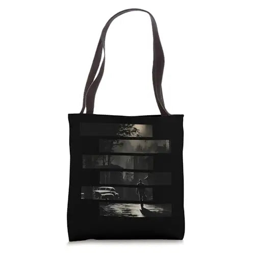 Midnight Shadows: The Lonely Streets Tote Bag Apparel