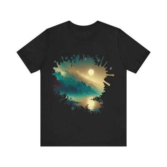 Mist Clad Expanse - Jersey Short Sleeve Tee - Black / S