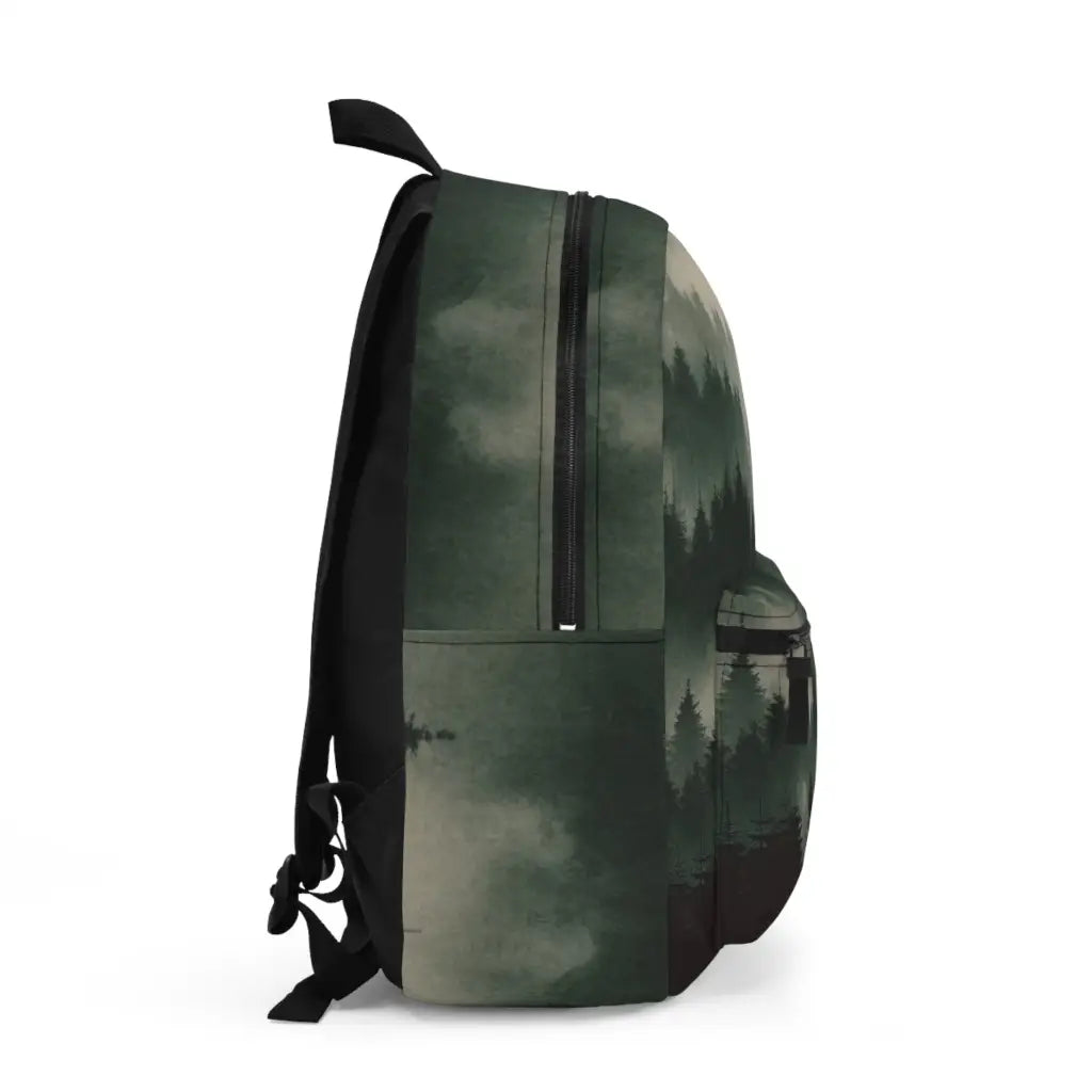 Misty Forest Landscape Backpack One size Bags