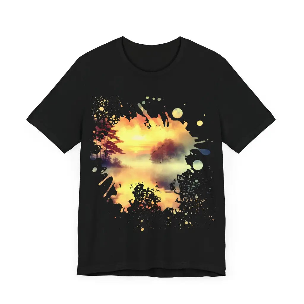 Misty Morning Silhouette - Jersey Short Sleeve Tee - T-Shirt