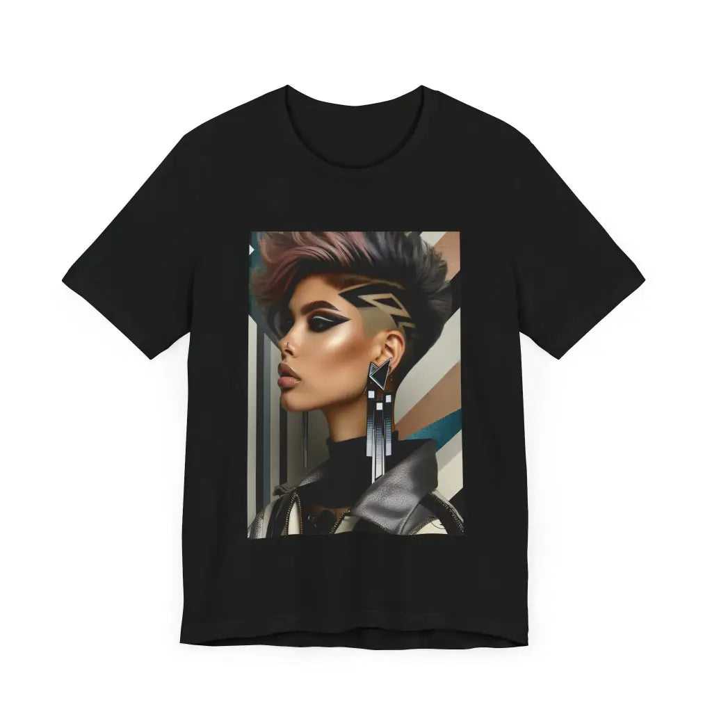 Modern Muse in Metallic Tones Jersey Short Sleeve Tee T