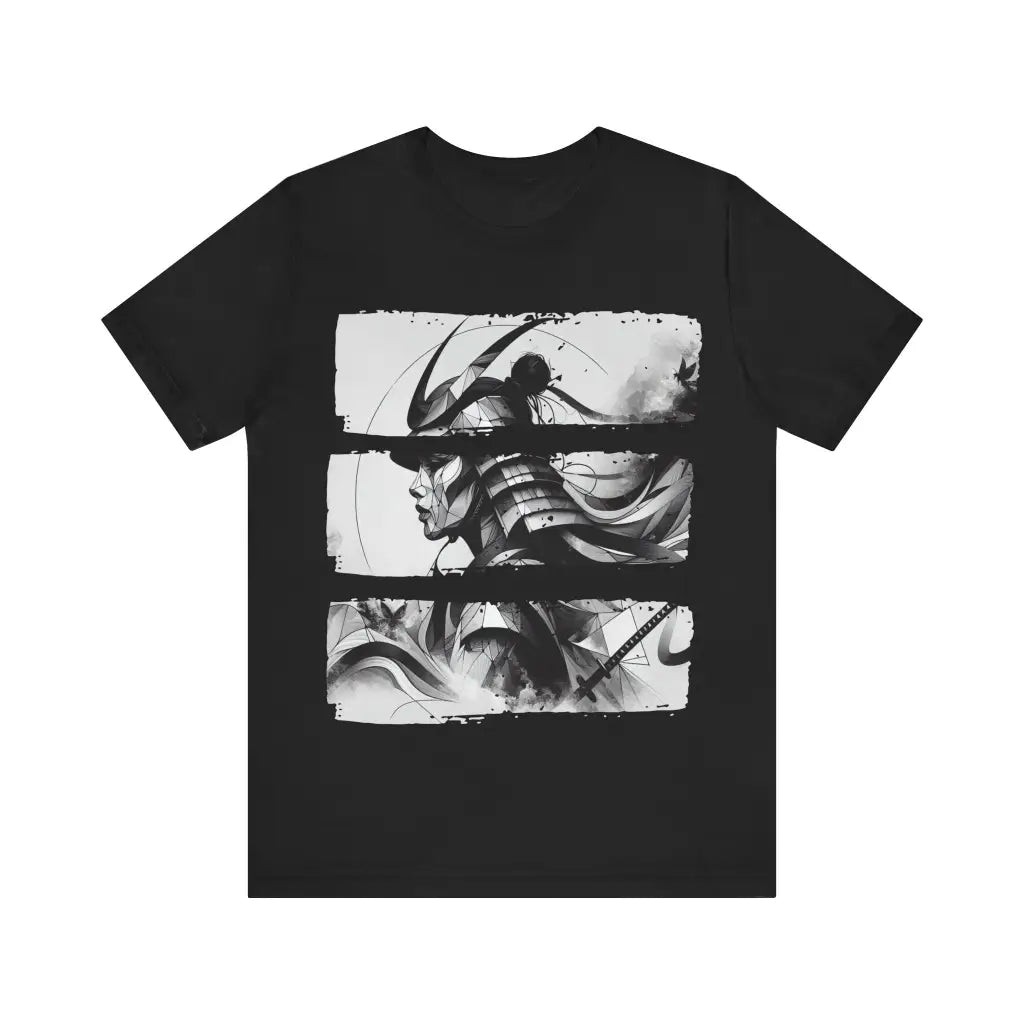 Monochromatic Samurai - Jersey Short Sleeve Tee - Black / S