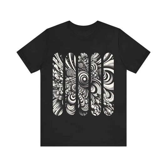 Monochromatic Swirl Delirium - Jersey Short Sleeve Tee