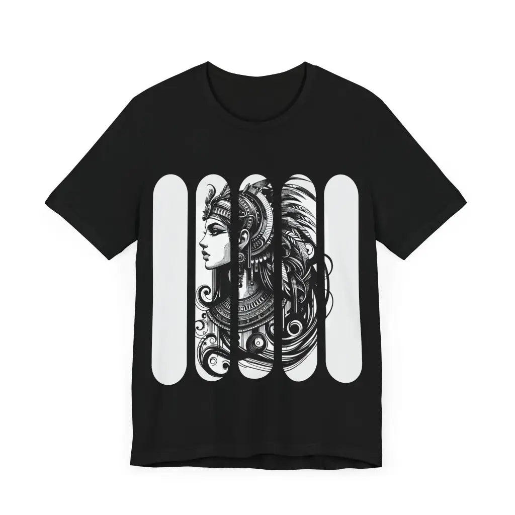 Monochromatic Tribal Elegy - Jersey Short Sleeve Tee