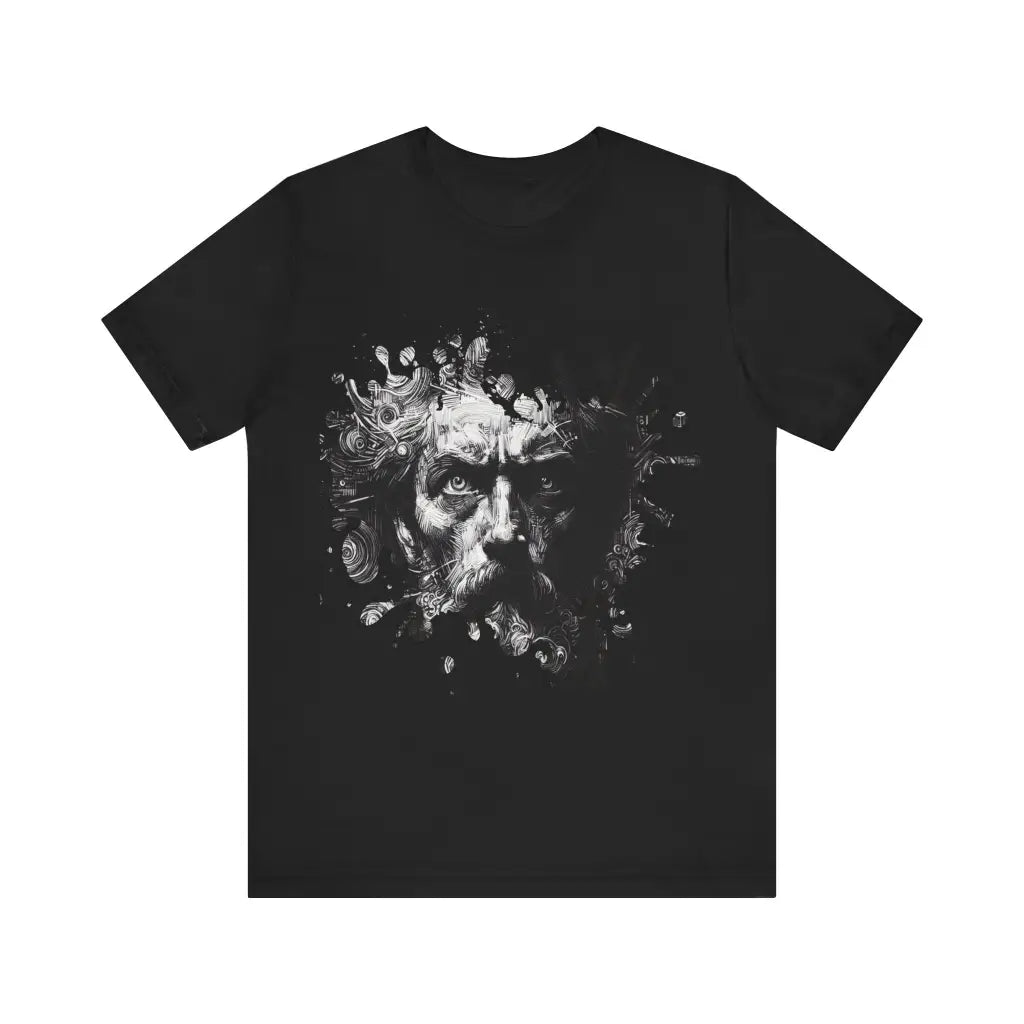 Monochromatic Visionary - Jersey Short Sleeve Tee - Black