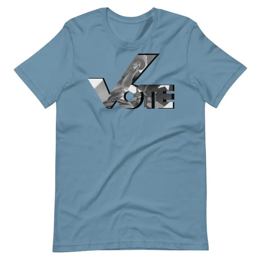 Monochrome Vote t-shirt - Steel Blue / S - T-Shirt