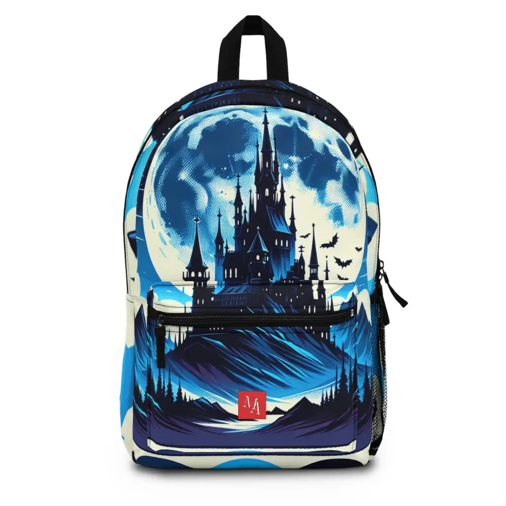 Moonlit Castle in the Mountains Backpack One size Bags