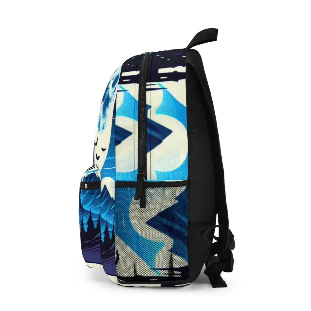 Moonlit Castle in the Mountains Backpack One size Bags