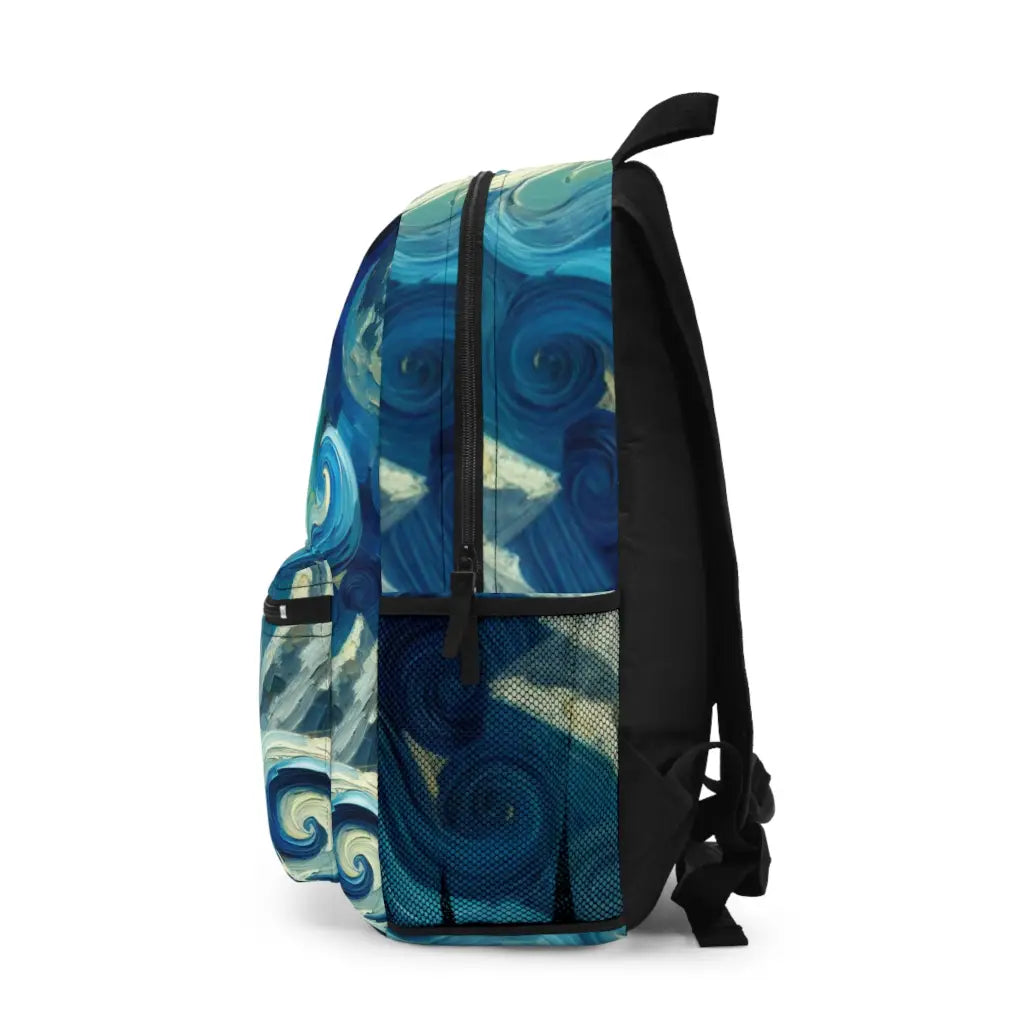 Moonlit Dragon in a Swirling Realm Backpack One size Bags