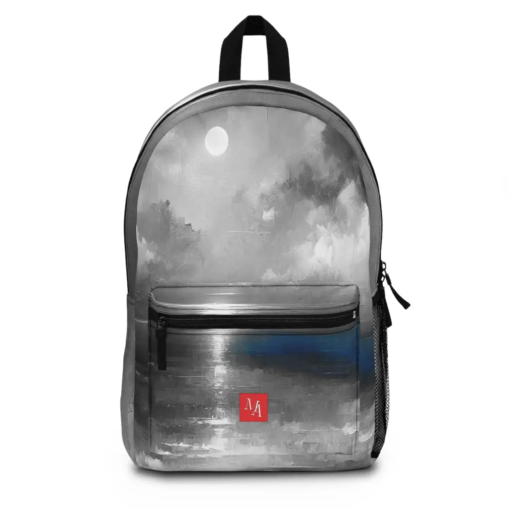 Moonlit Waterscape at Dusk Backpack One size Bags