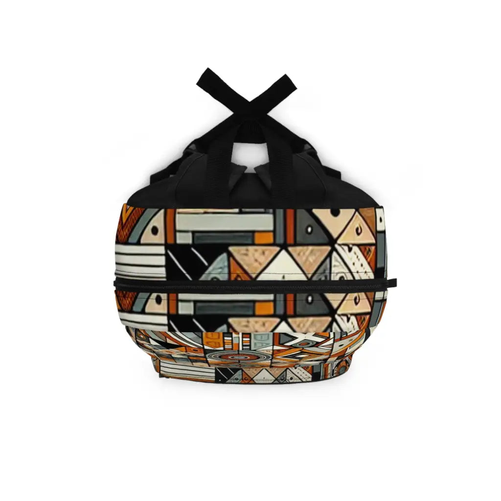 Mosaic of Shapes and Lines Backpack One size Bags