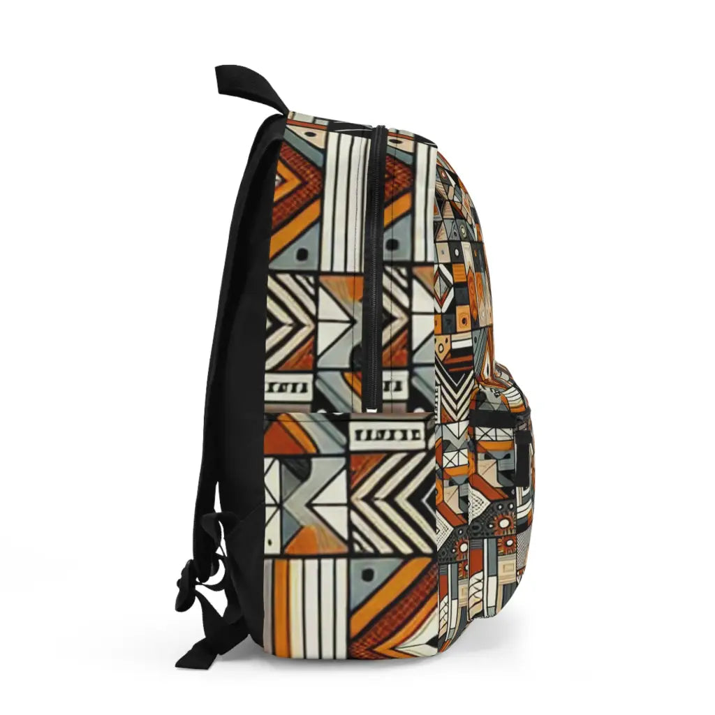 Mosaic of Shapes and Lines Backpack One size Bags