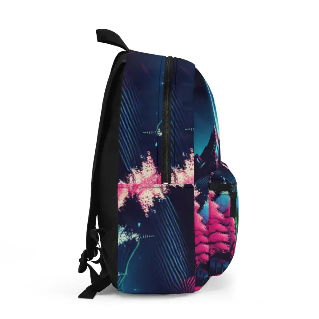 Mountain Glow Under a Full Moon Backpack One size Bags