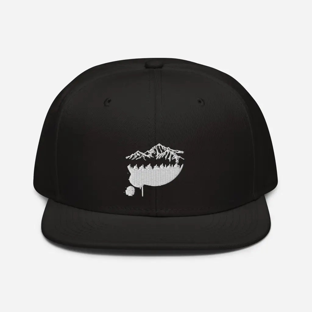 Mountain Lodging Vaca Snapback Hat - Black