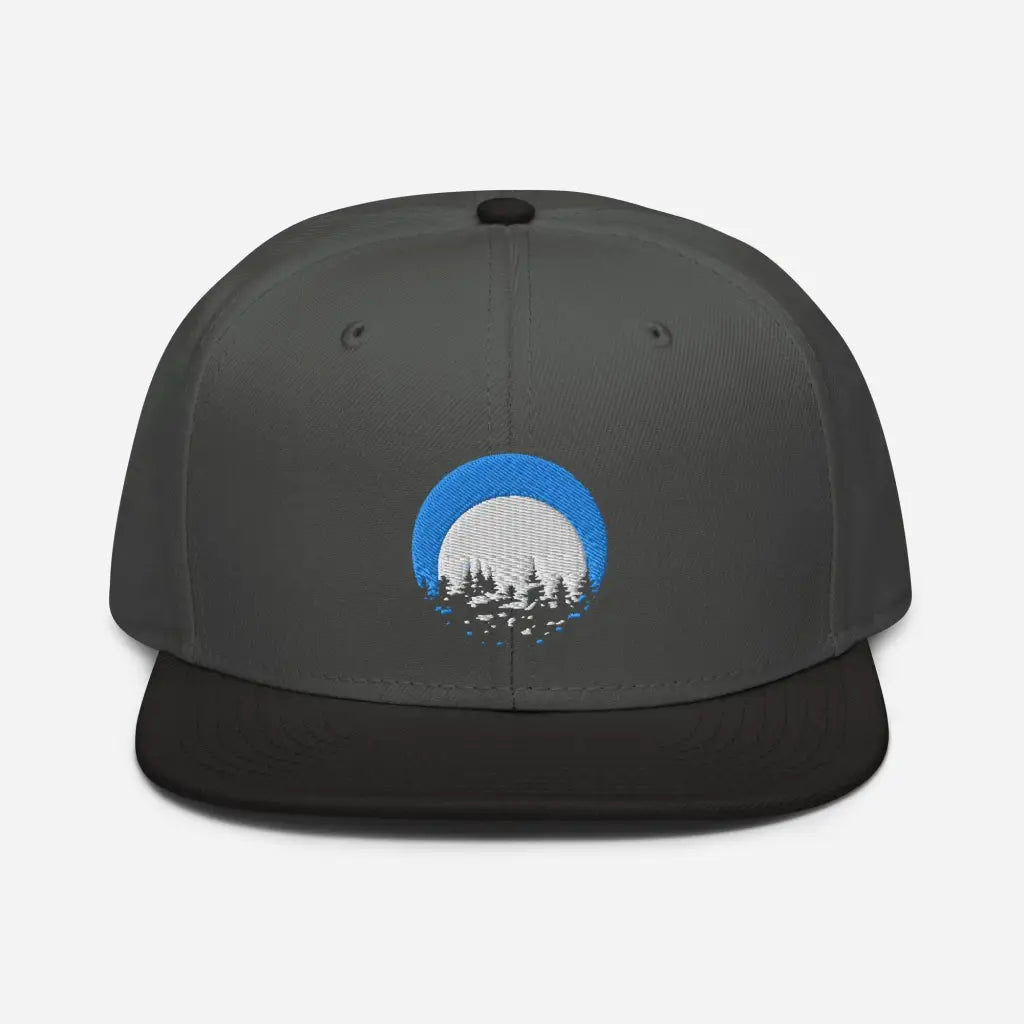 Mountain Lodging Vaca Snapback Hat - Black / Charcoal gra