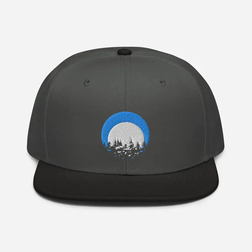 Mountain Lodging Vaca Snapback Hat - Black / Charcoal gra