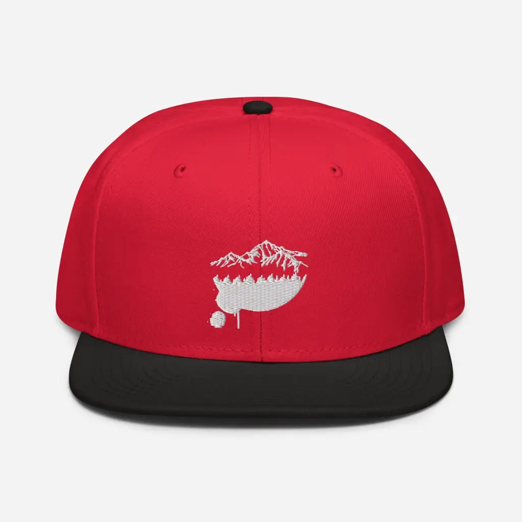 Mountain Lodging Vaca Snapback Hat - Black / Red