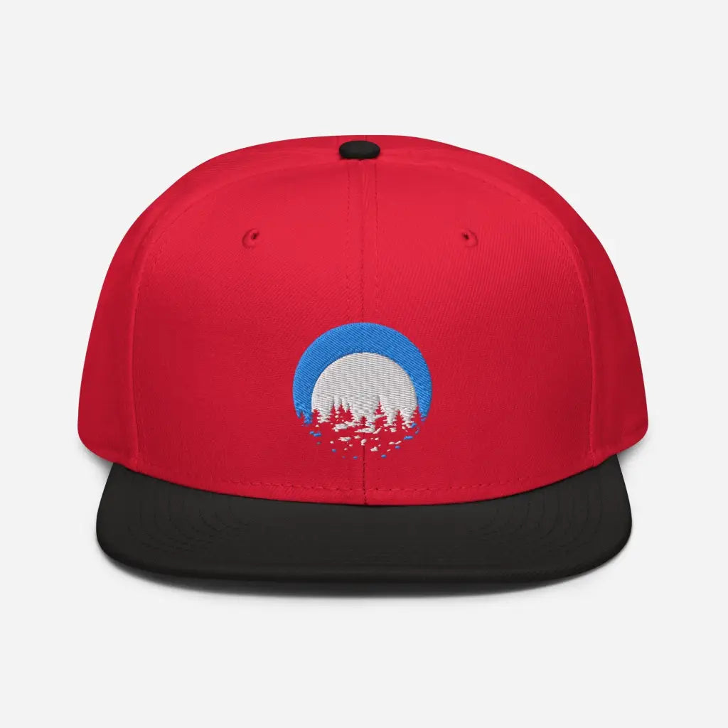 Mountain Lodging Vaca Snapback Hat - Black / Red