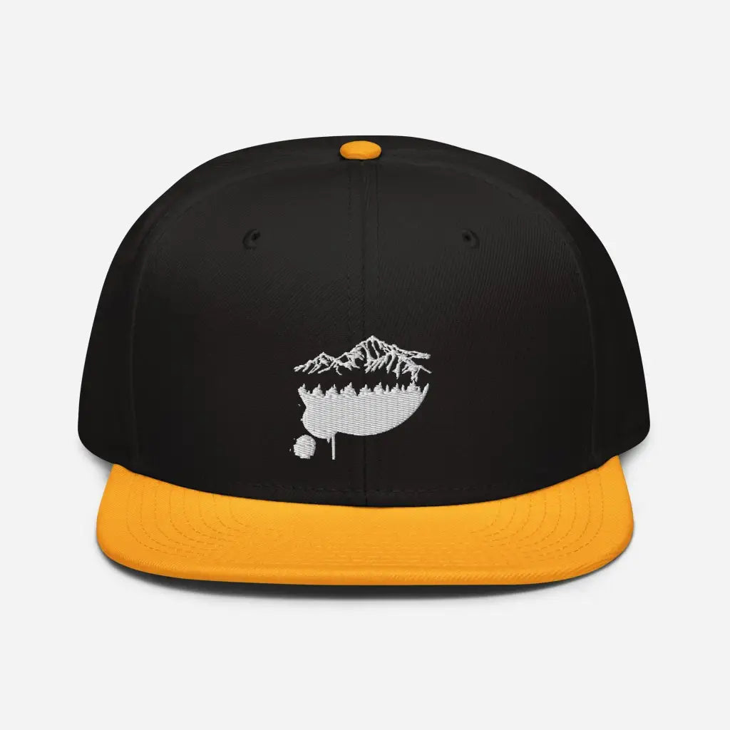 Mountain Lodging Vaca Snapback Hat - Gold / Black