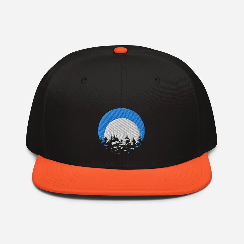 Mountain Lodging Vaca Snapback Hat - Orange / Black / Bla