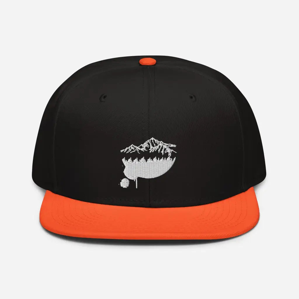 Mountain Lodging Vaca Snapback Hat - Orange / Black / Bla