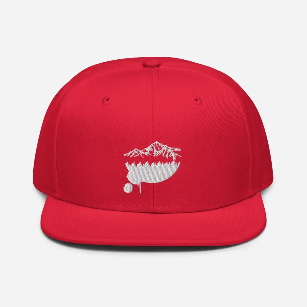 Mountain Lodging Vaca Snapback Hat - Red