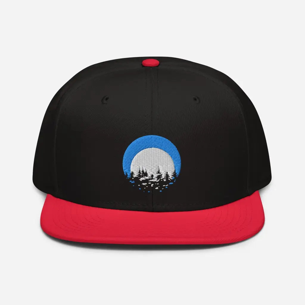 Mountain Lodging Vaca Snapback Hat - Red / Black