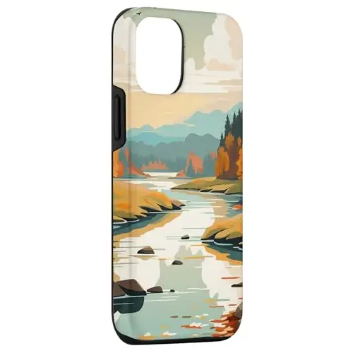 Mountain Majesty: Serenity Along the River’s Path Case