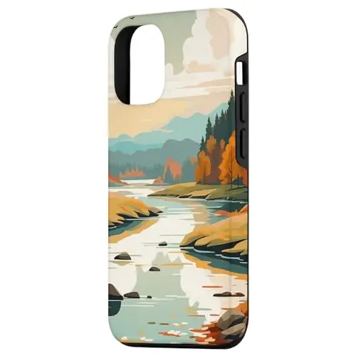 Mountain Majesty: Serenity Along the River’s Path Case