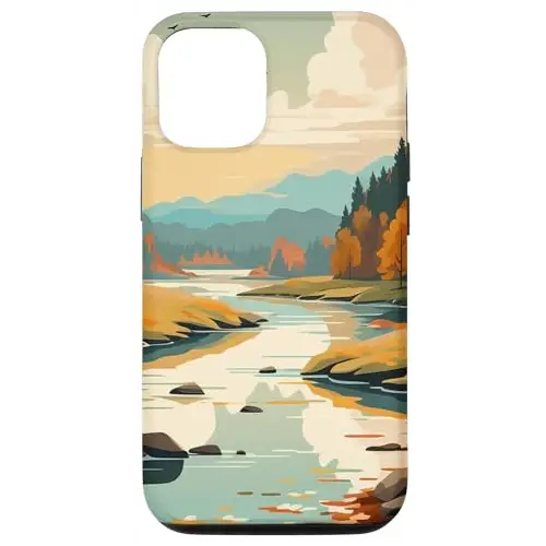 Mountain Majesty: Serenity Along the River’s Path Case