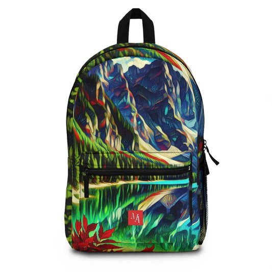 Mountain Reflections in a Kaleidoscope of Shades Backpack
