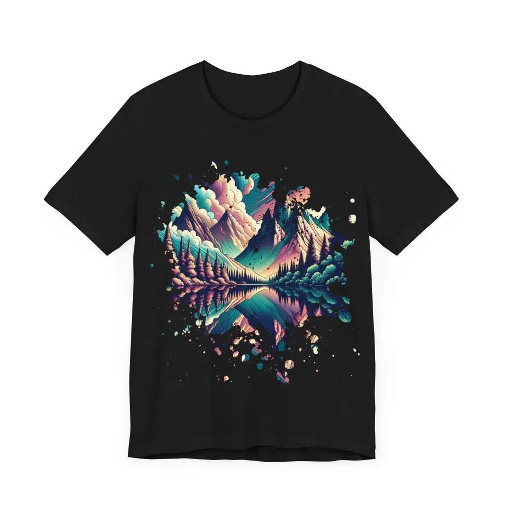 Mountain Reflections Jersey Short Sleeve Tee T Shirt