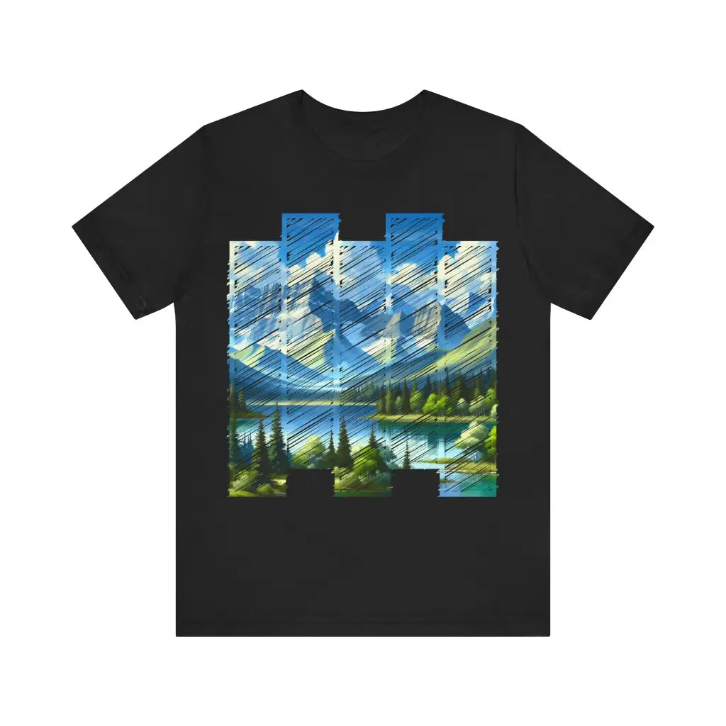 Mountain Vista Convergence Jersey Short Sleeve Tee Black