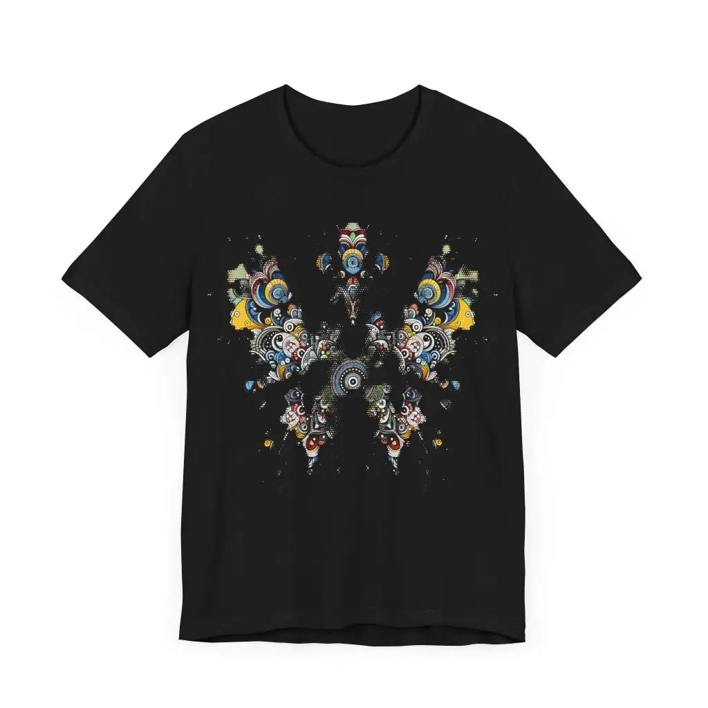 Multicolored Kaleidoscopic Vision Jersey Short Sleeve Tee T