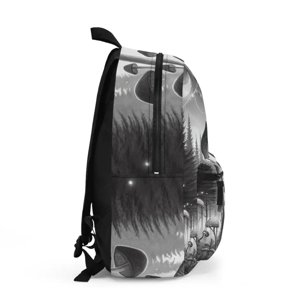Mushroom Enclave Under Celestial Glimmers Backpack One size