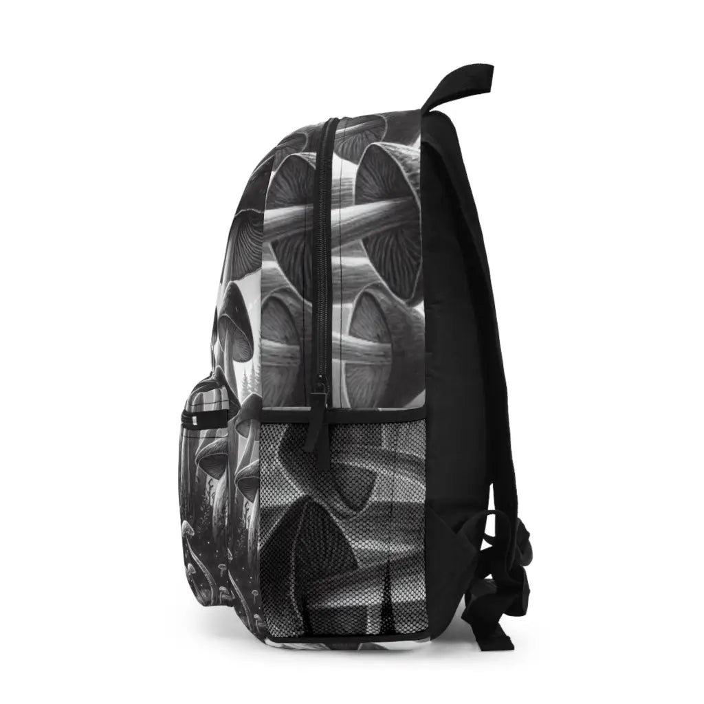 Mushroom Enclave Under Celestial Glimmers Backpack One size