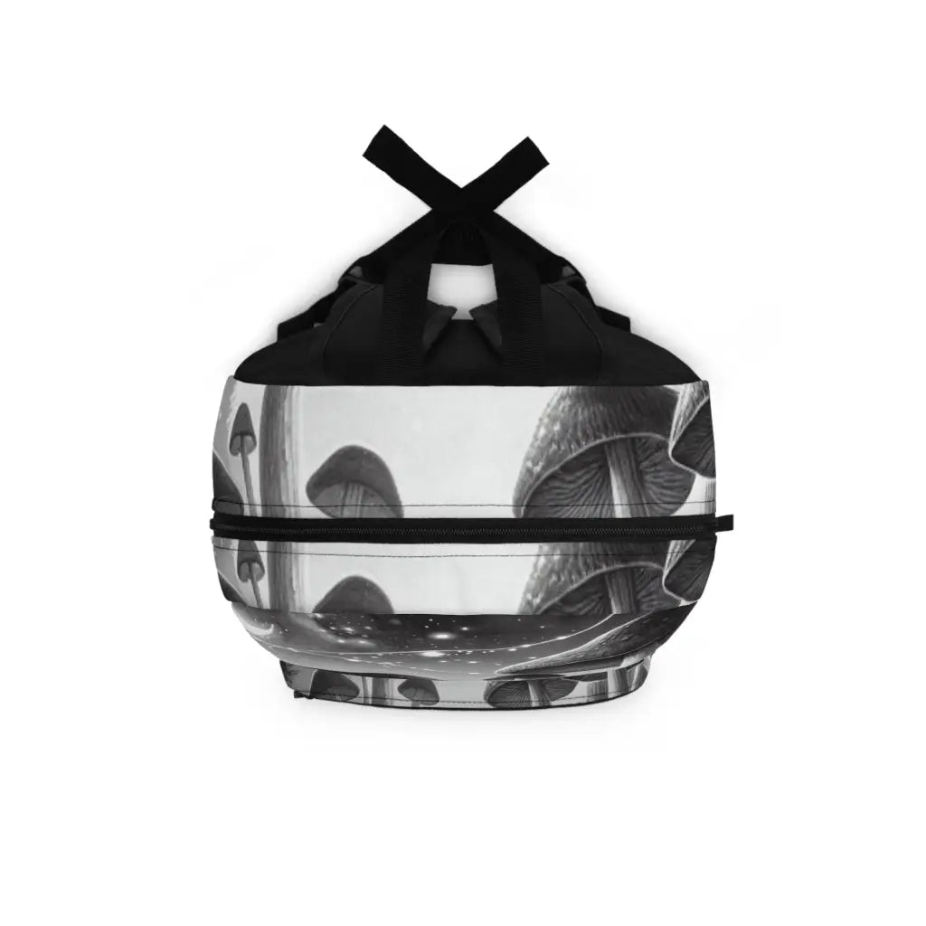 Mushroom Enclave Under Celestial Glimmers Backpack One size